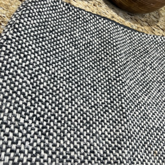 J Crew Tweed Wool Blend Black & White Grey Mini Skirt 2 - Picture 5 of 9